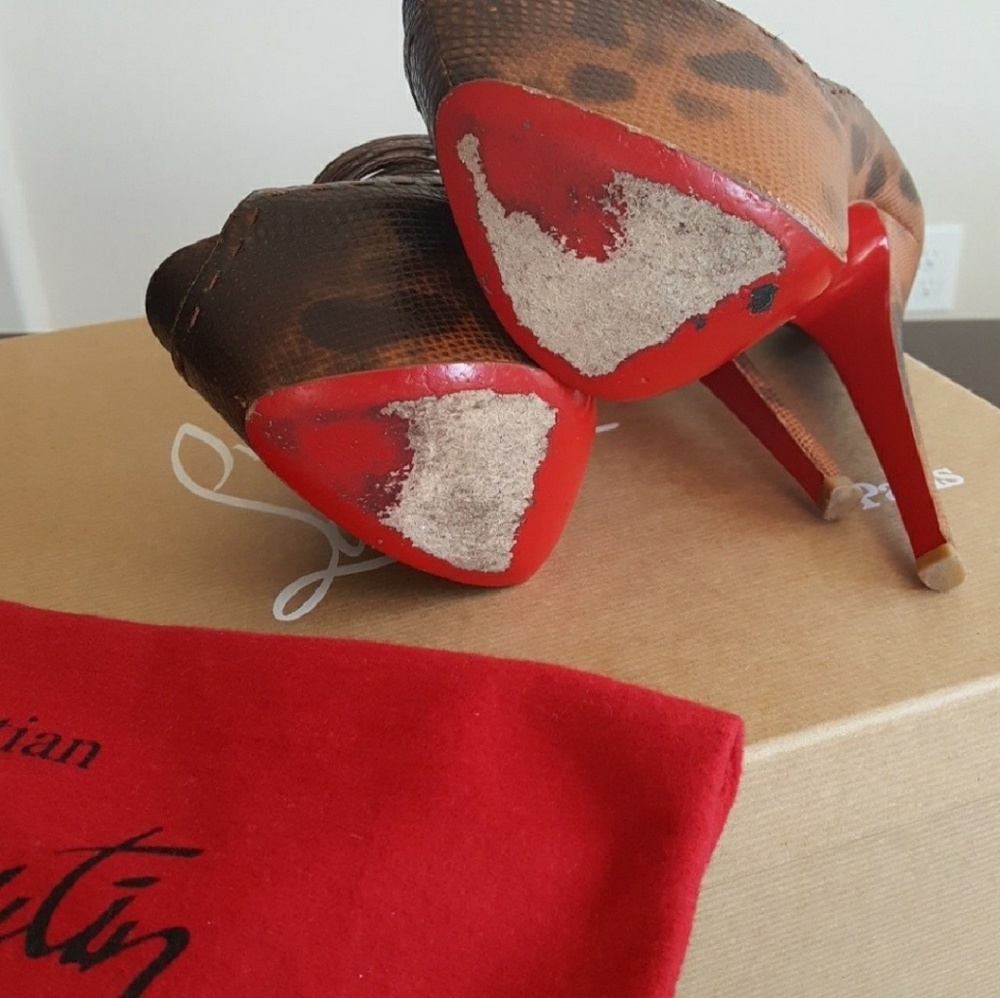 HP🥳Christian Louboutin Zoulou heels - Picture 4 of 8